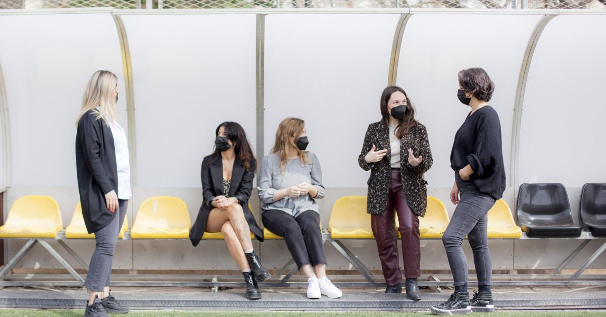 Cynthia Peláez, Laura Rabadán, Beatriz Ureña, Patricia Moreno y Esther Rodríguez.