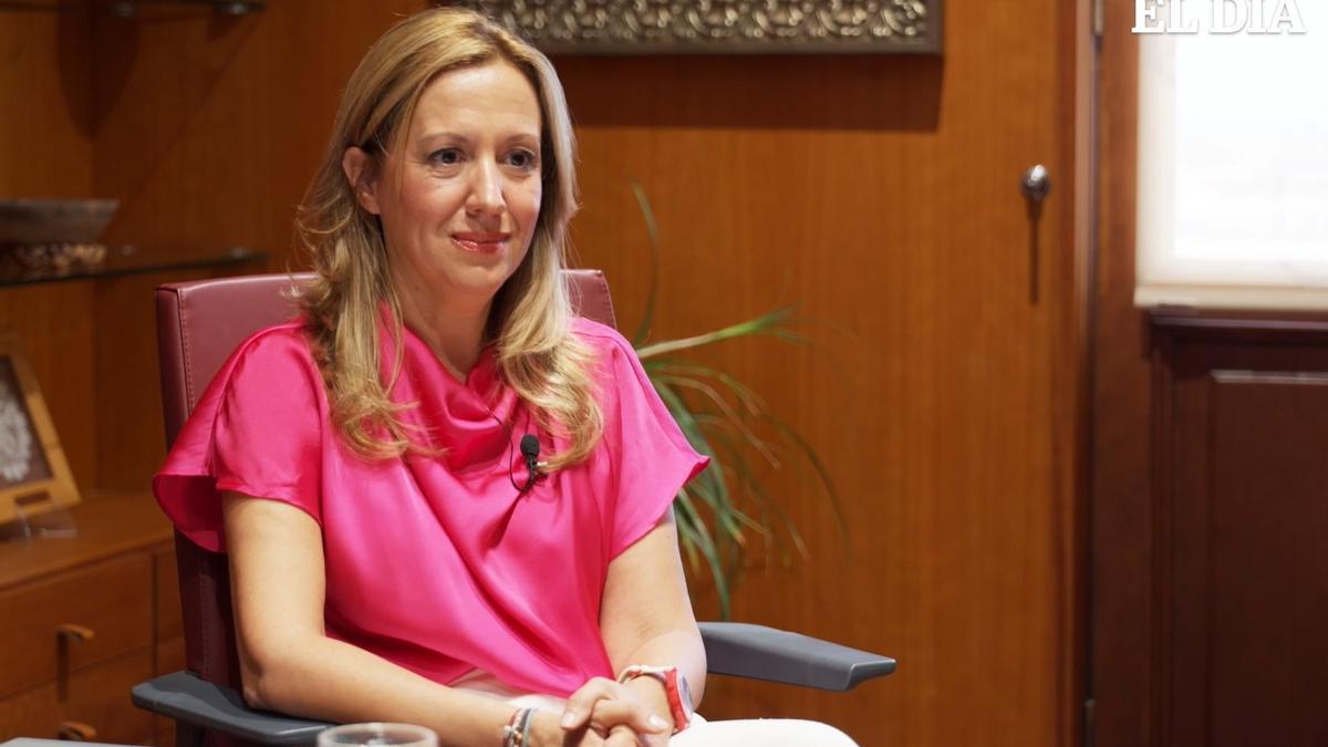 Rosa Dávila en una entrevista para El Día