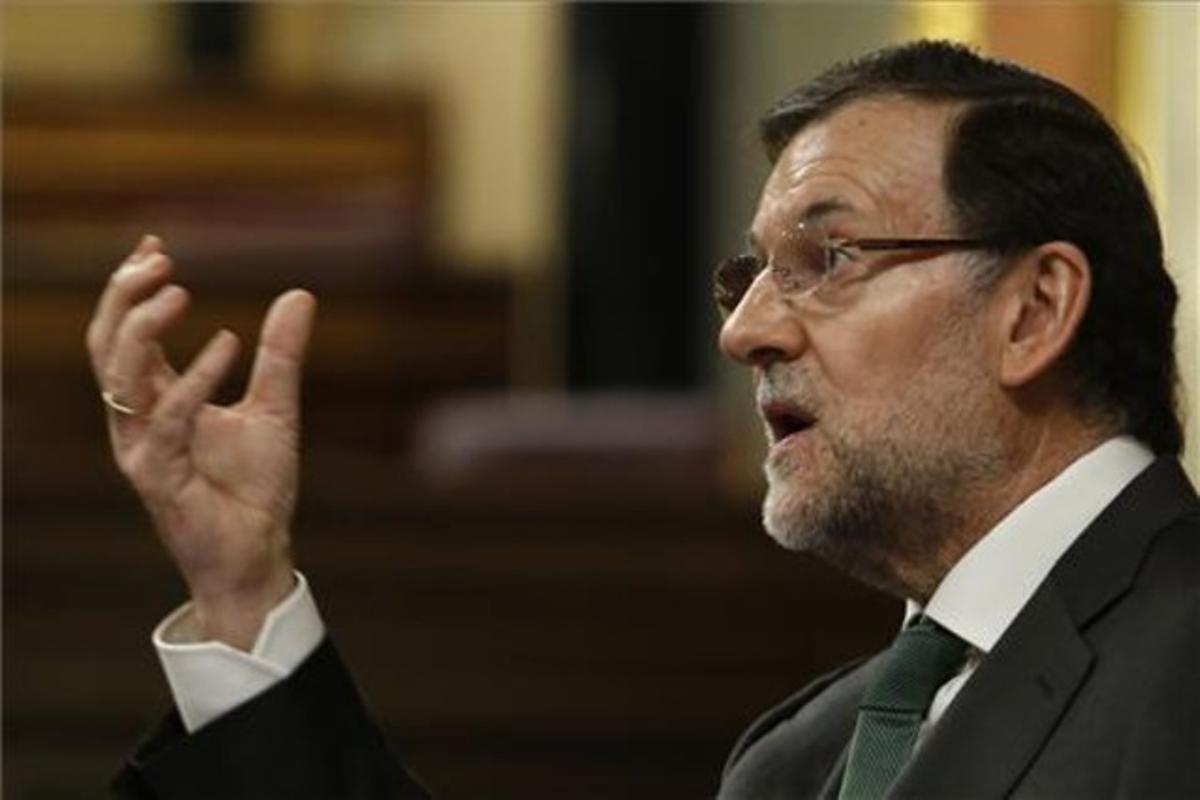 Mariano Rajoy, al Congrés dels Diputats, el 2 de juliol del 2013.