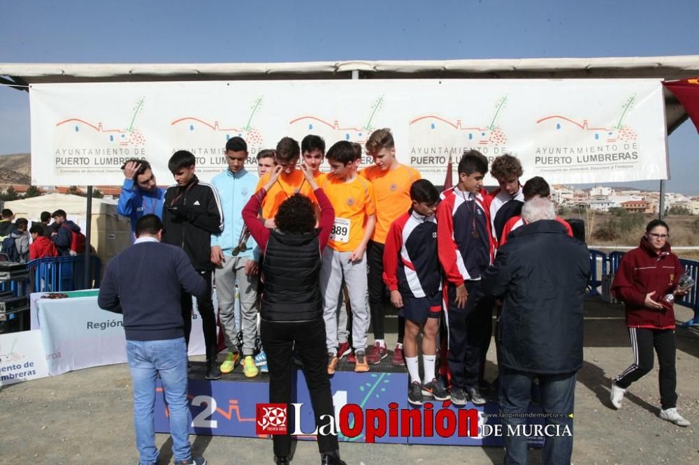 Final Regional de Cross Escolar: entrega de medallas