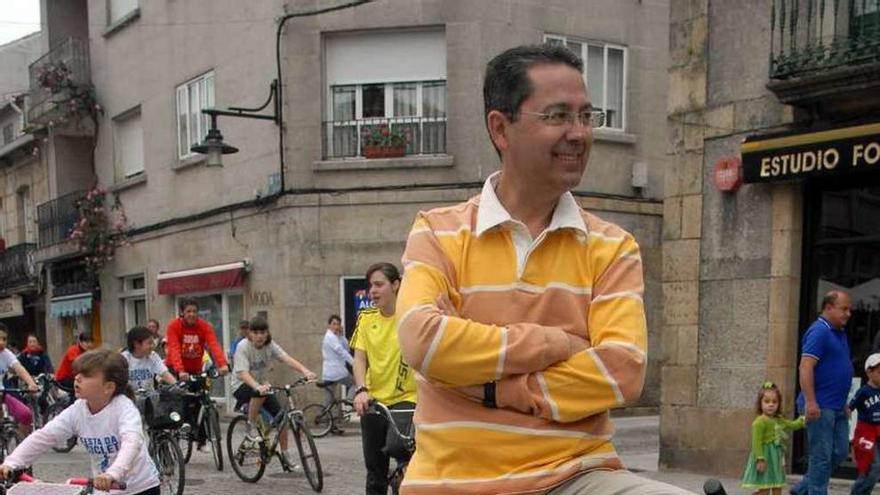 MIguel Pérez propone construir un carril-bici en O Grove. // Iñaki Abella