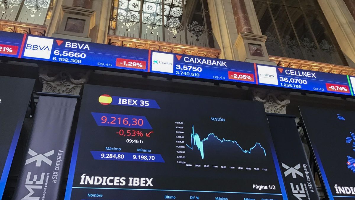 La Bolsa española se da la vuelta y cae el 0,15 % tras la apertura, por la banca