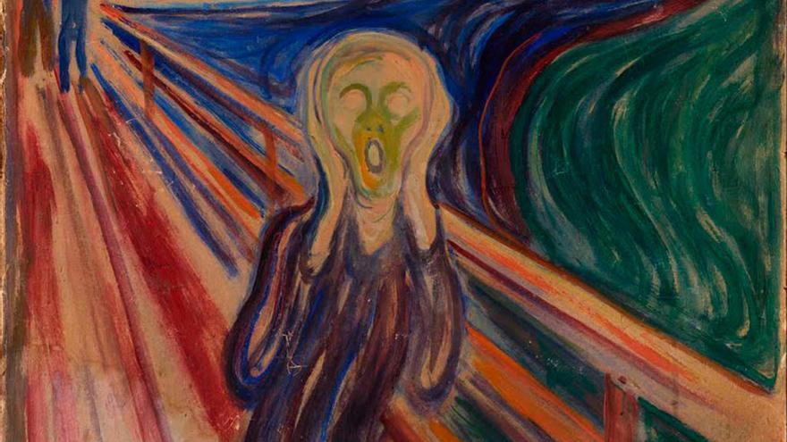 Detalle del cuadro &#039;El Grito&#039; de Edvard Munch