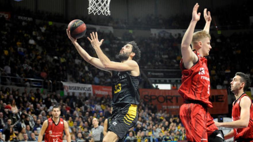 Javi Beirán, en el partido frente al Tecnyconta Zaragoza.