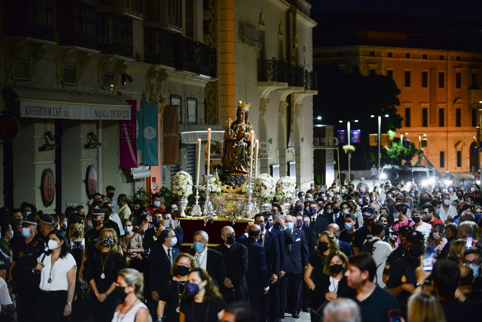 Traslado de la Virgen de la Victoria desde la Catedral de Málaga