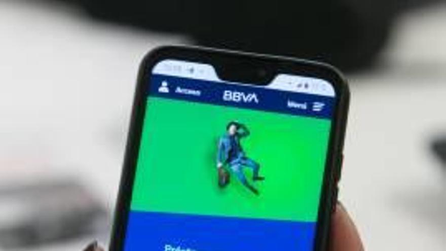 App del BBVA para móvil.