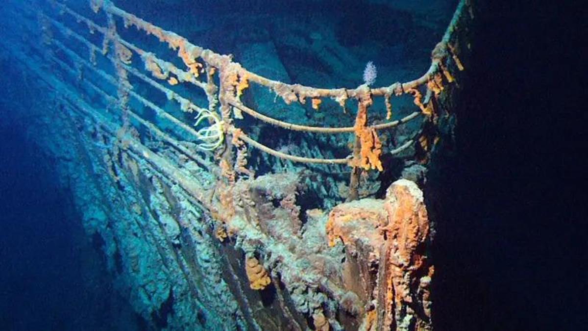Los restos del Titanic se encuentran a 3.800 metros de profundidad.