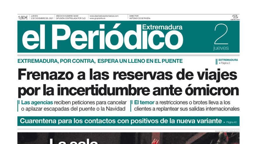 Consulta la portada correspondiente al día 2 de diciembre del 2021