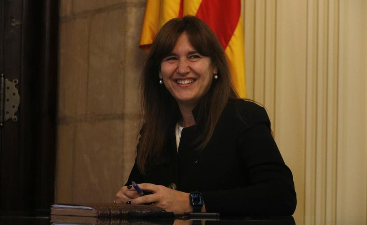 La presidenta del Parlament, Laura Borràs.