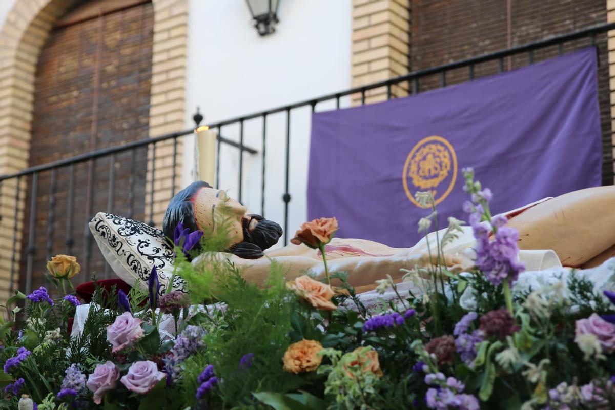 La Rambla.  El Señor Yacente y la Virgen de la Soledad