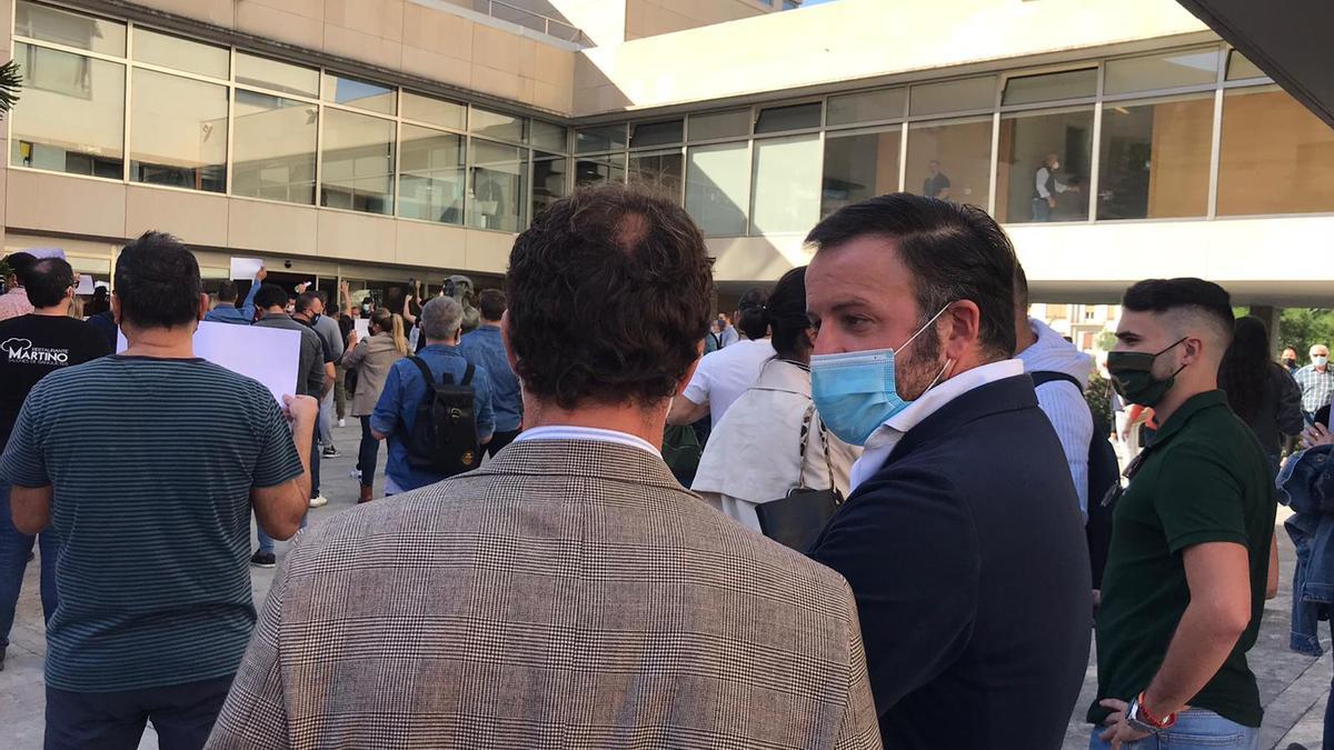 Pablo Ruz ha estado presente en la manifestación de hoy.