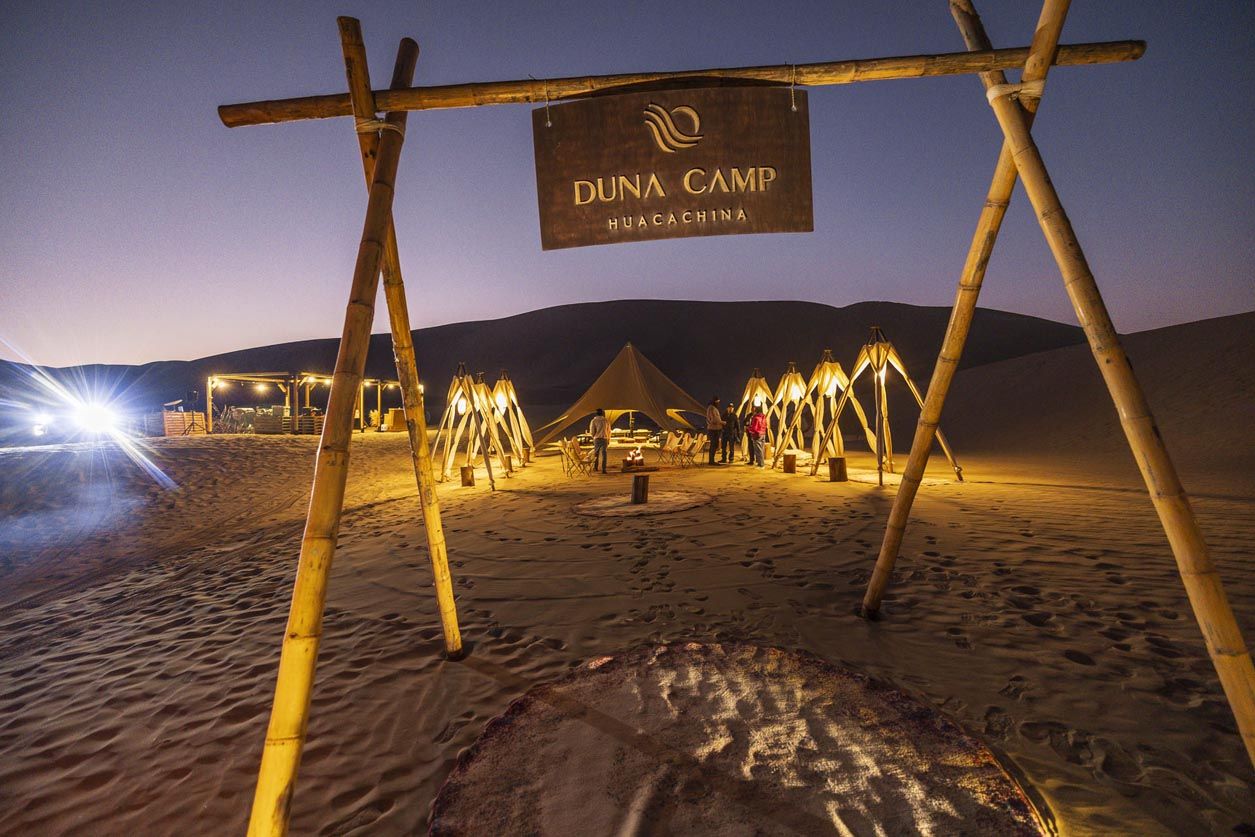 Campamento en Huacachina