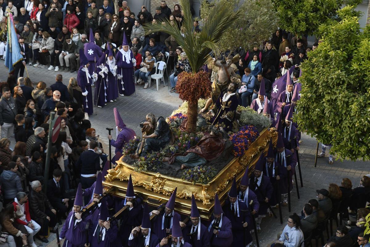 ‘La Oración en el Huerto’ en la Procesión de los Salzillos, el pasado Viernes Santo.