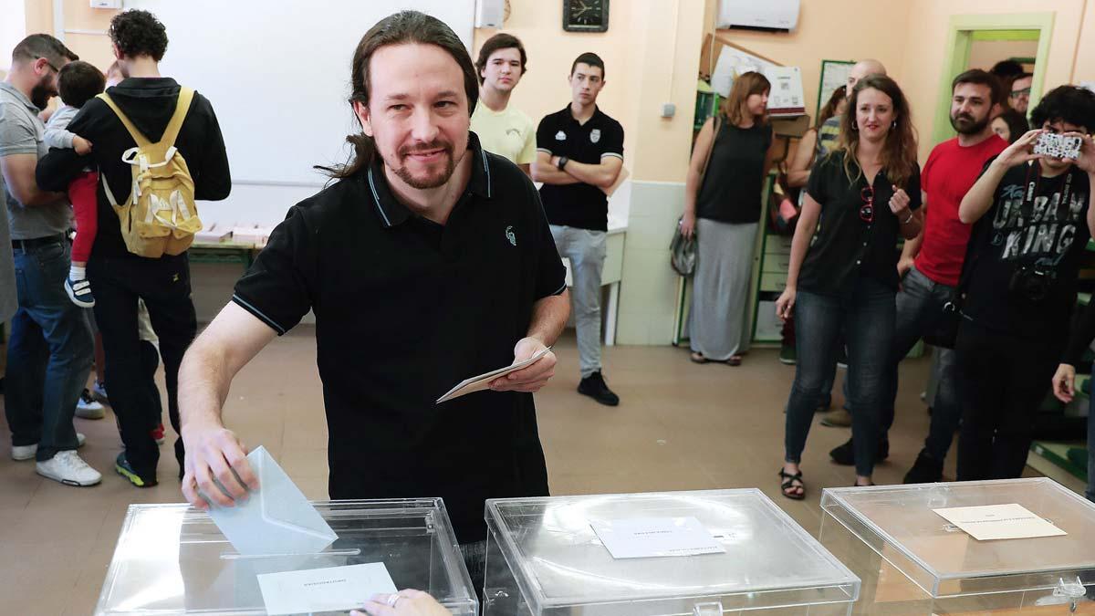 Elecciones 26-M. Pablo Iglesias llama a participar en un momento histórico para el país.