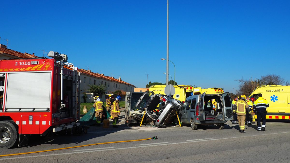 Accident múltiple a Vilafant