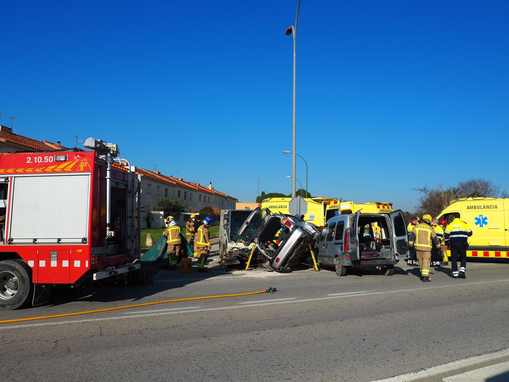 Accident múltiple a Vilafant