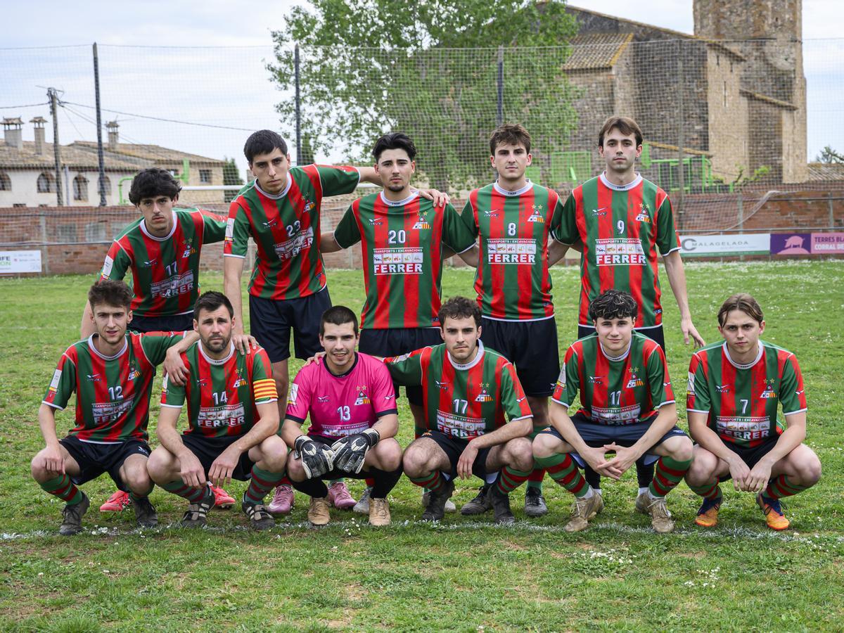 Onze del Lladó en un partit recent.