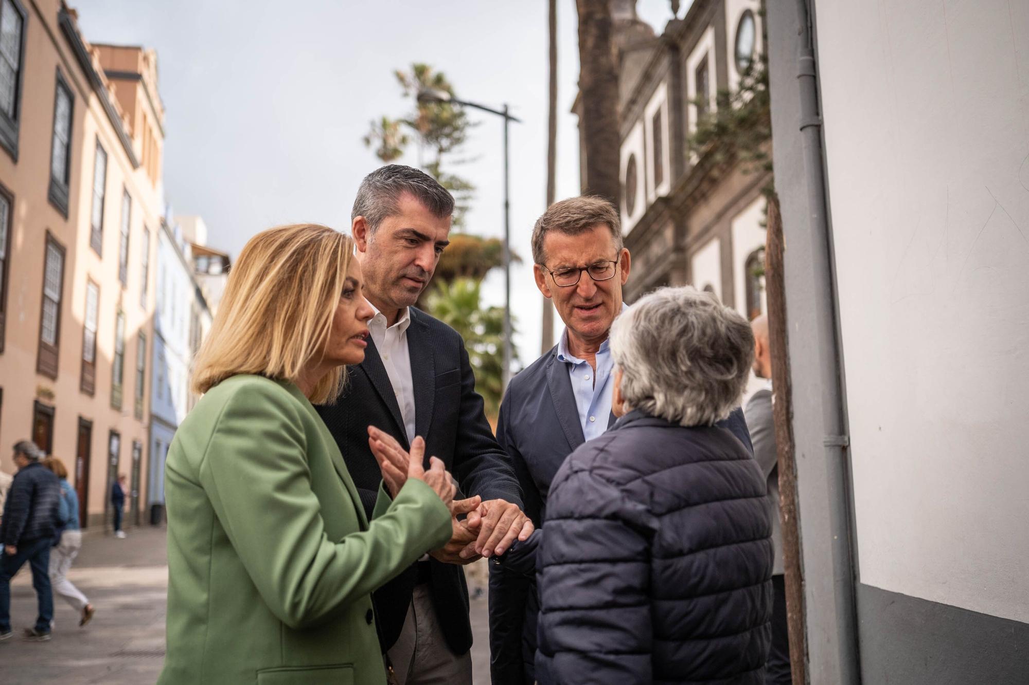 Alberto Núñez Feijóo visita La Laguna