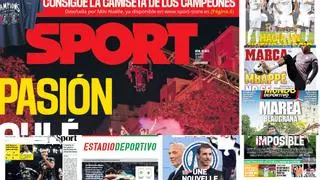 Estas son las portadas de la prensa deportiva de hoy