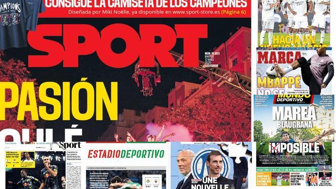 Estas son las portadas de la prensa deportiva de hoy