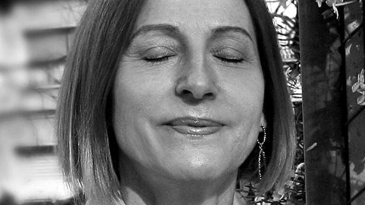 Carme Forcadell, antes de volver a ingresar en prisión. Carme Forcadell, antes de volver a ingresar en prisión.