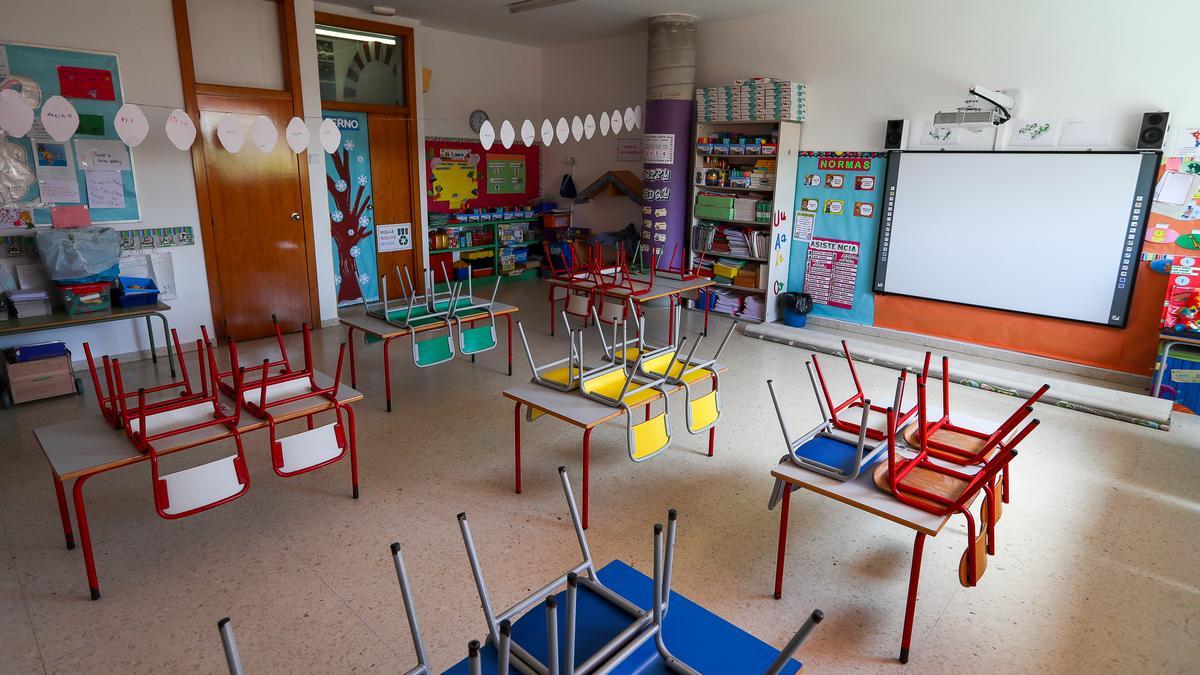 Archivo - Cerradas 11 aulas en 10 centros educativos de Aragón por casos de COVID-19 en la última semana.