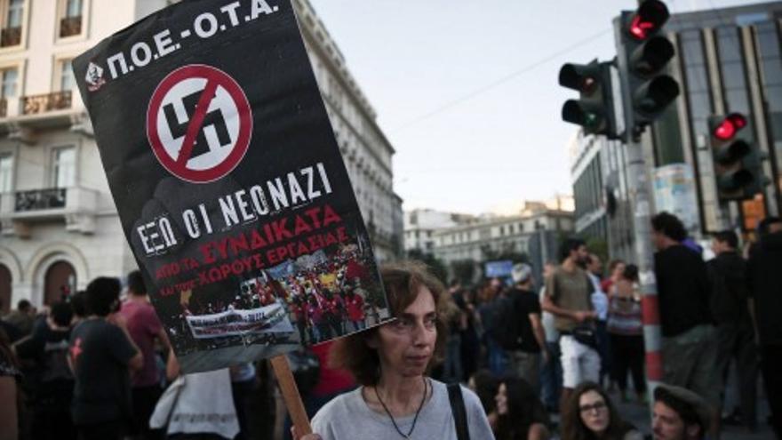 Disturbios tras una protesta antifascista en Atenas