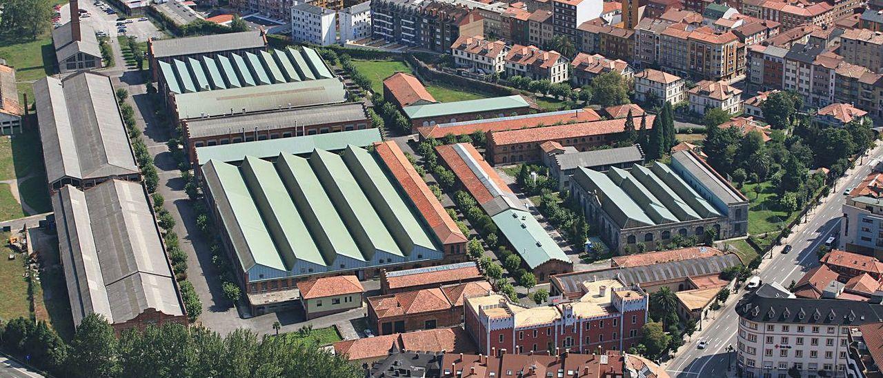 Una vista aérea de la Fábrica de la Vega.