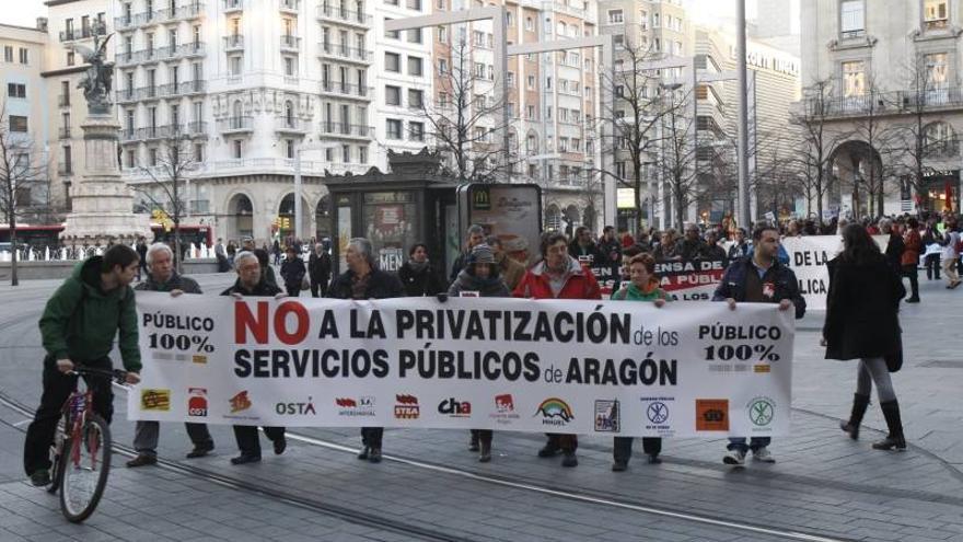 Protesta contra la privatización