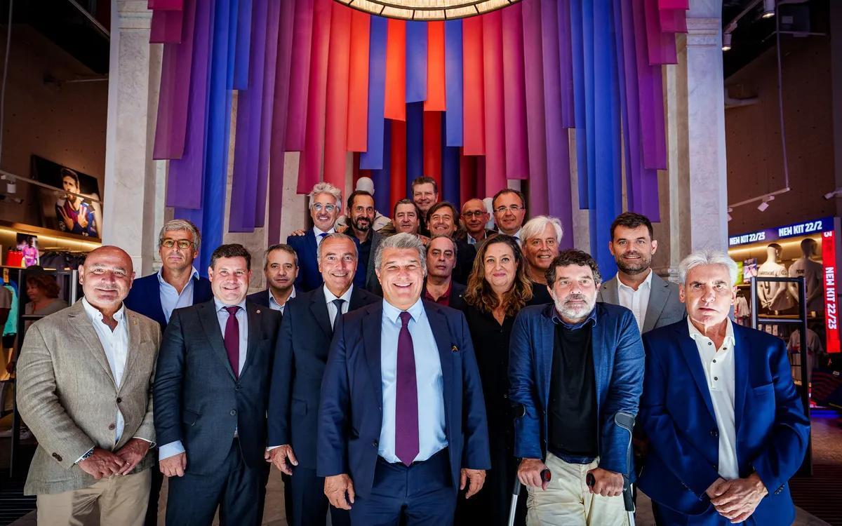 La junta directiva del Barça, en septiembre de 2022.