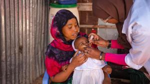 Campaña de vacunación en Somalia, en 2022.