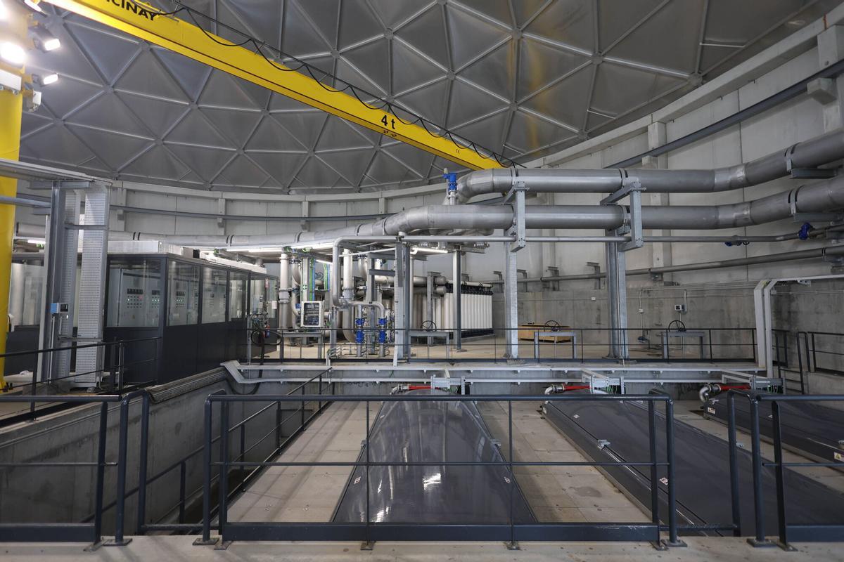Instalaciones de la potabilizadora viguesa de ETAP de O Casal