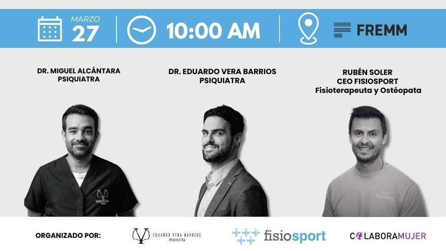 Ponentes en el evento de Fisiosport Murcia.