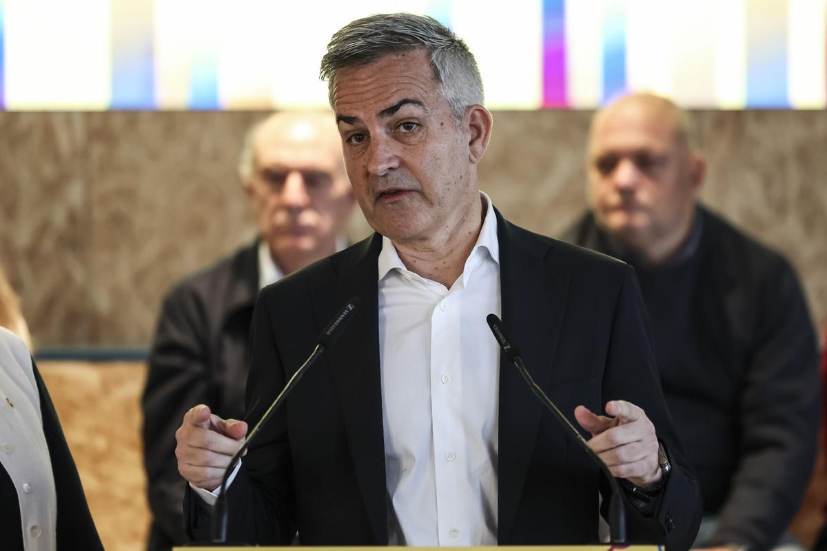 Victor Font, en la rueda de prensa convocado al día siguiente del anuncio de la fecha de las elecciones a la presidencia del Barça.