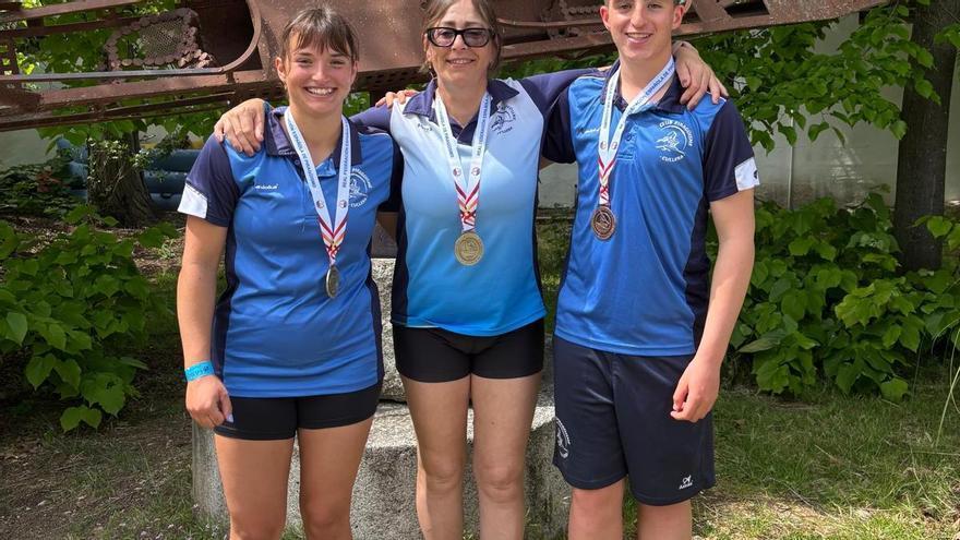 Lluvia de medallas para los palistas de la Ribera en el Campeonato de España de Medio Maratón