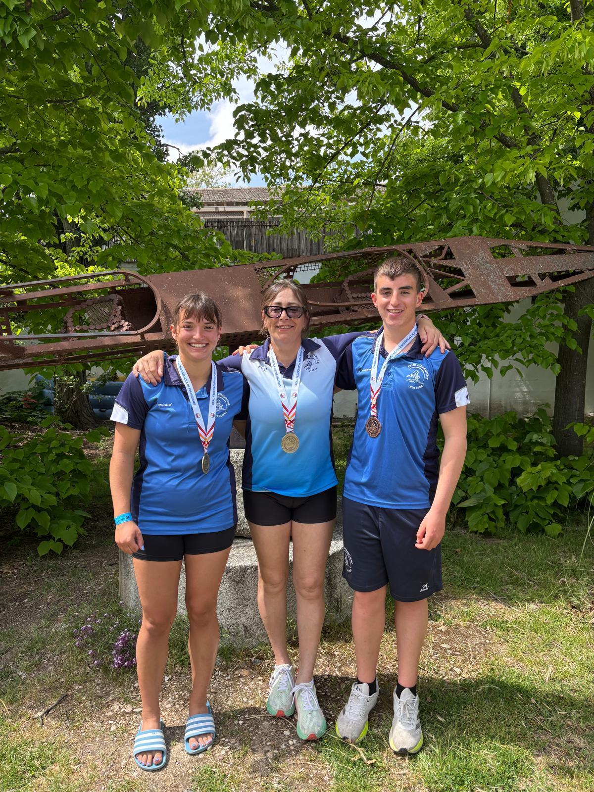 Tres de los medallistas de Cullera.