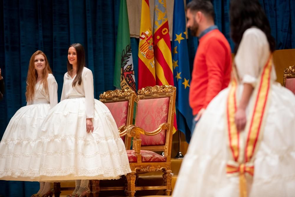 Ensayo de la exaltación de la falleras mayores de València 2019