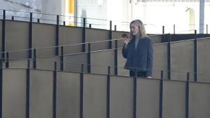 Marta Ortega, ayer, en el muelle de A Coruña