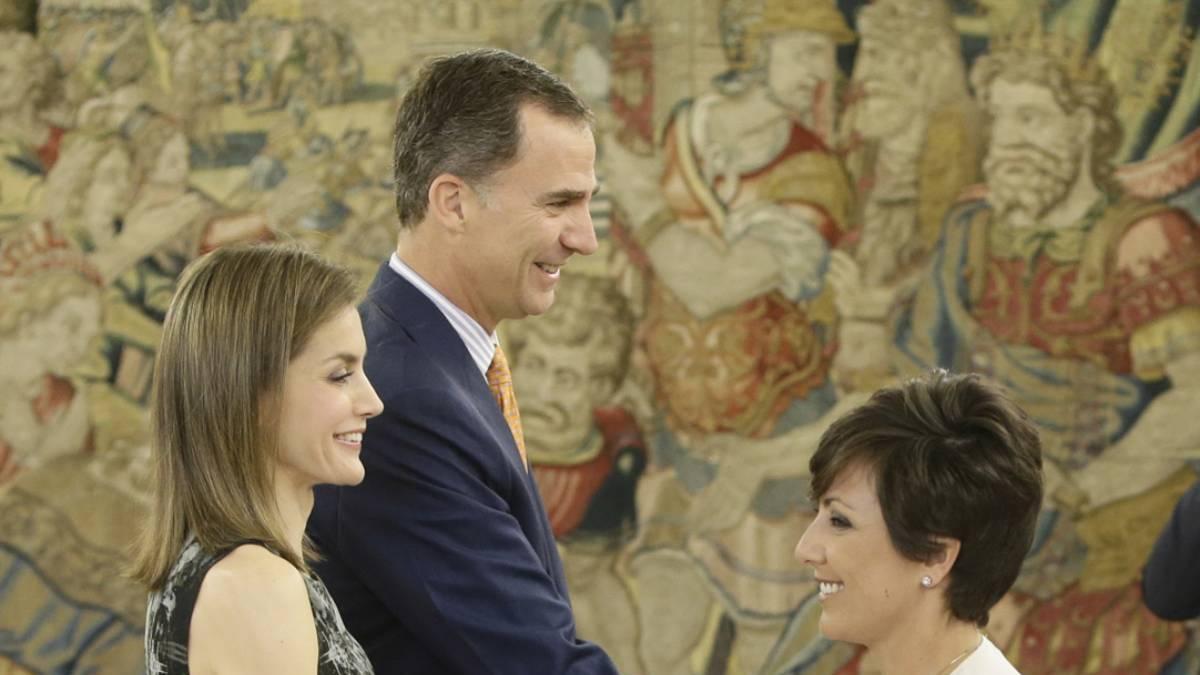 El rey Felipe y la reina Letizia reciben en audiencia a Sonsoles Ónega en Zarzuela