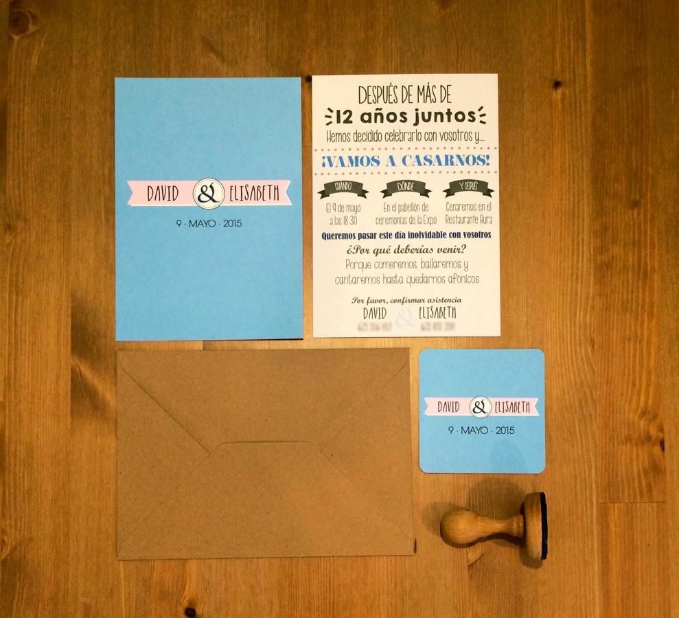 Originales Save the Date: funcional sello
