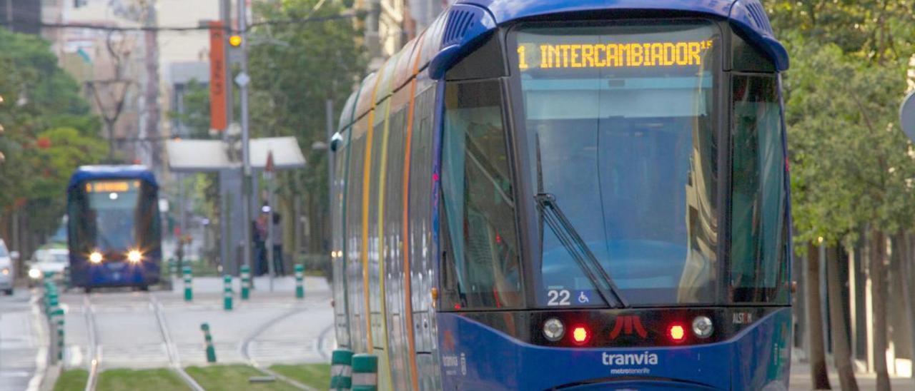 El tranvía de Tenerife en Santa Cruz