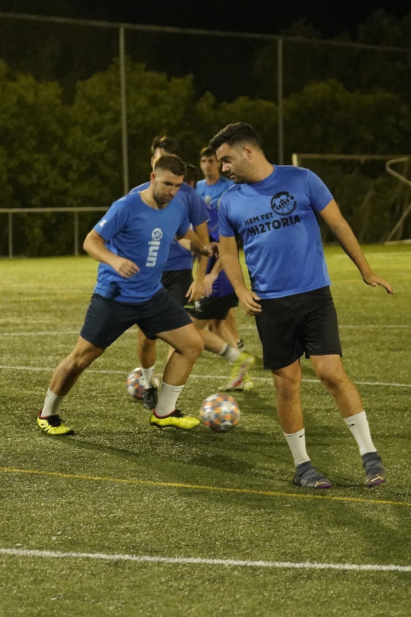 Unió Girona entrenant a l'escola Vedruna