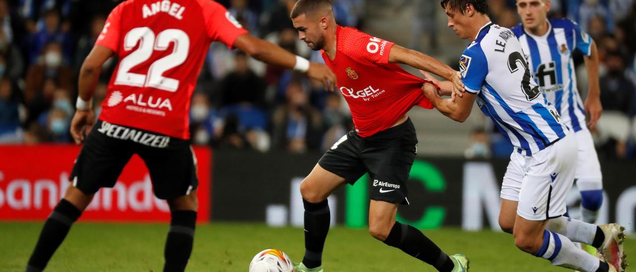 El Mallorca perdona a la Real y sale escarmentado de Anoeta