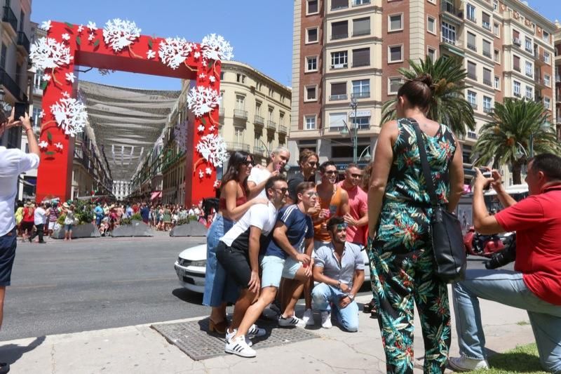 Primera jornada de la Feria de Málaga en el centro.