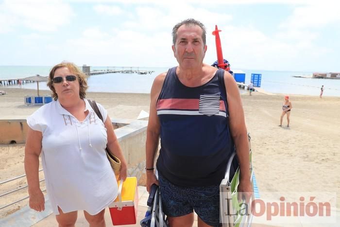 Ambiente en las playas de la Región durante el primer fin de semana de la 'nueva normalidad'