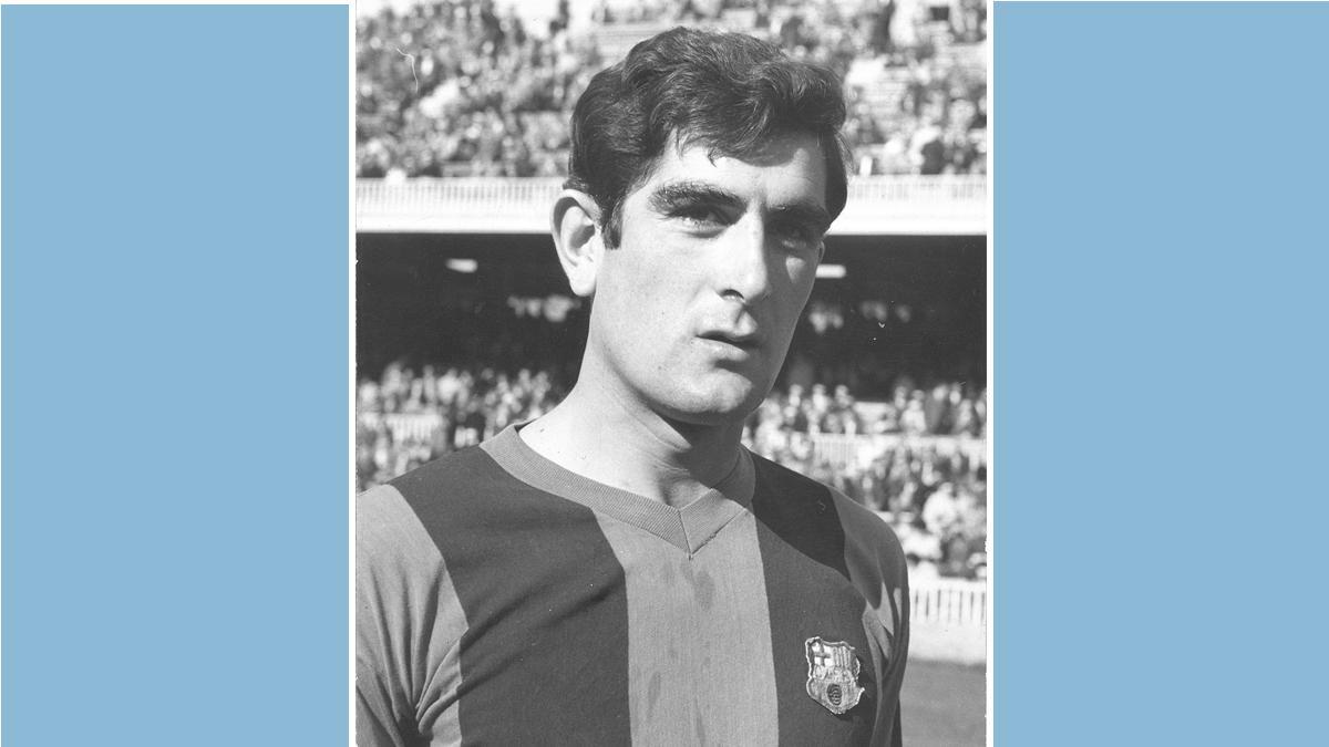Una imagen de Ramón De Pablo Marañón en el Camp Nou. Con la camiseta del primer equipo azulgrana disputó 15 partidos y anotó un gol (contra el Oviedo)