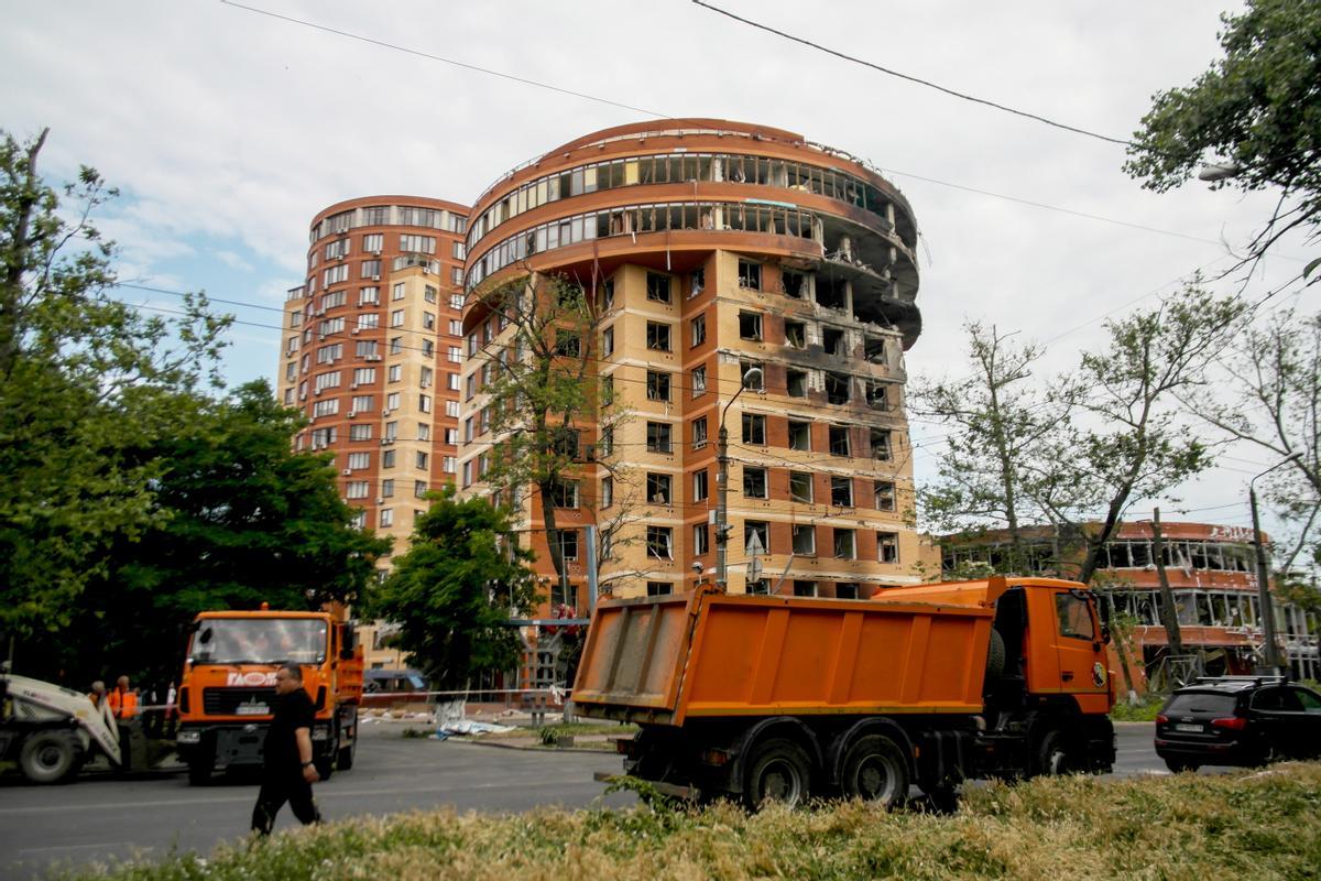 Bombardeo ruso en Odesa