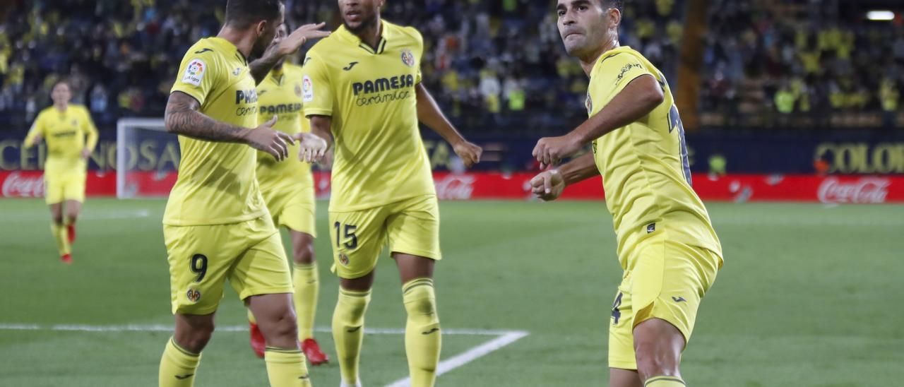 Manu Trigueros se está acostumbrando a celebrar más goles de los habituales en la presente temporada.