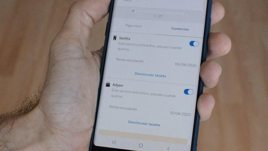 La nueva 'app' de BBVA permite visualizar las tarjetas dadas de alta en los  comercios 'online' - Levante-EMV