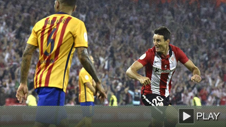 El Athletic golea a un irreconocible Barcelona y encauza la Supercopa